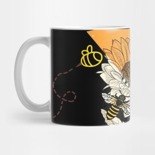 Sunflower and Bee Mug